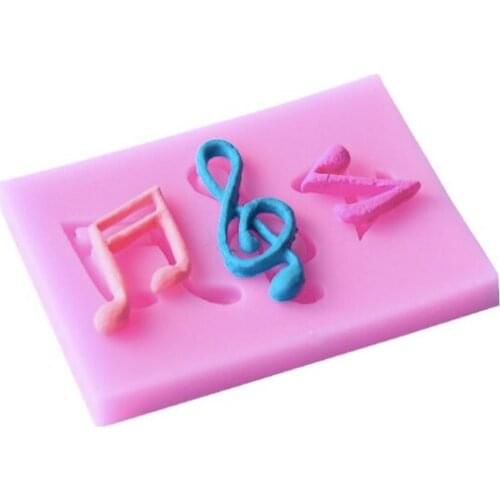 Silicone mold mini note shape fondant cake mold diy decoration mold DIY clay resin craft mold Free shipping cake decorating