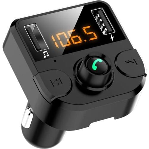 DC12V LED Display USB 2.0 Bluetooth Handsfree Music Player FM Transmitter with USB Charger Universal Car Accessories Interior