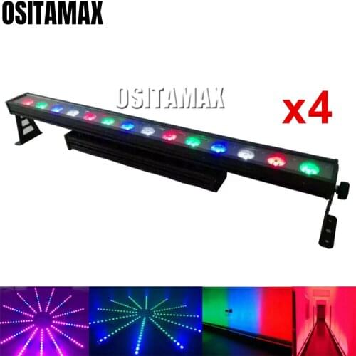 LED IP65 Outdoor Wall Washer Light 14x15w RGBWA+UV DJ Bar Linear Lamp Lumiere Floodlight Color Chase Running Dimmable Wallwasher