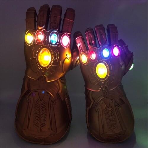 LED Light Gauntlet War Cosplay LED Gloves PVC Action Figure Model Toys Gift Halloween Props