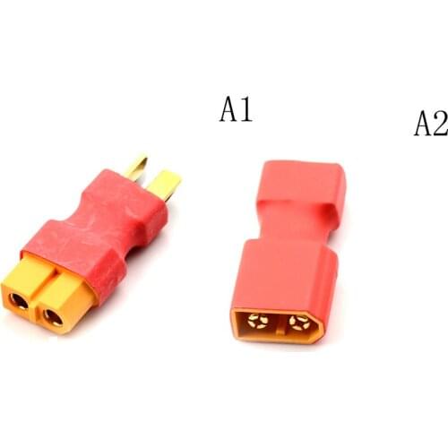 T Male Plug to XT60 Male/ T Female Plug to XT60 Female Adapter For RC Helicopter Quadcopter LiPo Battery Plug Connector 1pcs