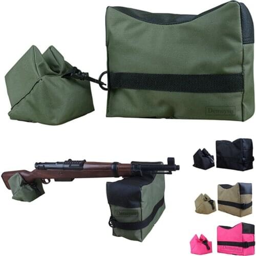 Tactical Front & Rear Bag Bench Stand Support Rifle Sandbag without Sand Sniper Hunting Target Stand Hunting Gun Accessories