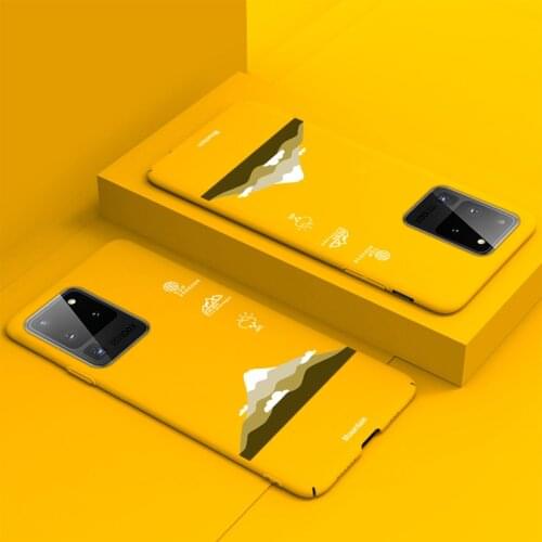 Ultra-thin Colorful Matte Hard PC Phone Case For Samsung Galaxy S20 S10 E 5G S9 S8 Note 20 10 9 Plus Cute Snow Mountain Cover