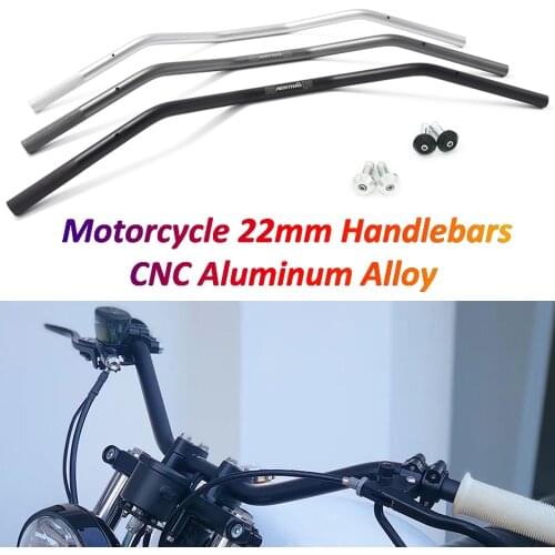 Universal for Renthal Motocross Handlebar 22mm 7/8'' CNC 6061 Aluminum Alloy Dirt Pit Bike Vintage Motorcycle Tracker Handle Bar