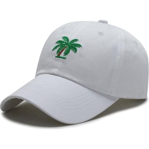 High quality coconut tree embroidery baseball cap spring and autumn sun visor men and women universal caps outdoor sports hats
