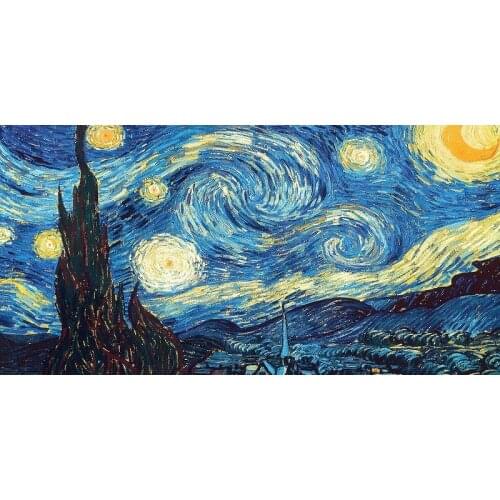 VanGogh Starry Night Printed Towel Soft Microfiber Beach Towel Adult Gym Sport Drying Travel Bath Towel 70x140cm