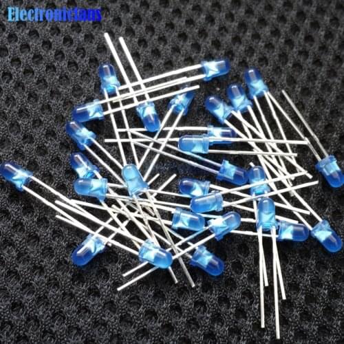 100Pcs Blue LED 3MM Blue light-emitting diode Blue turn Blue Super Bright