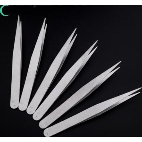 High Quality 2 Pcs Stainless Steel Eyelash Gems Pick Tools Cosmetic Tweezers Nail Art Supply TSU