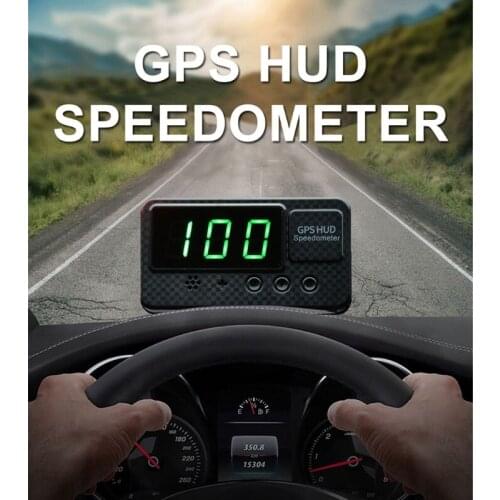2021 New Universal GPS HUD Speedometer Odometer Car Digital Speed Display MPH Over Speed Alarm Car Clock for All Vehicles C60S