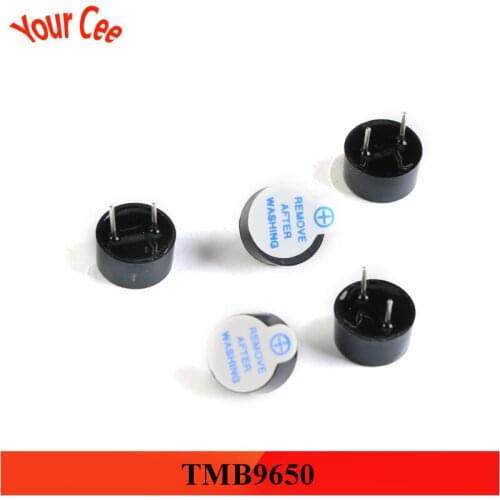 5pcs 5v Active Buzzer Alarm Speaker MINI 9.6*5mm Ultra-thin SOT Plastic Tube Long Continous Beep Tone TMB9650 Integrated