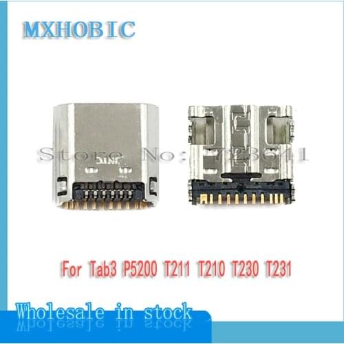 50pcs/Lot Micro USB Charging Port Connector Charger Socket For Samsung Galaxy Tab 3 7.0 P5200 I9200 I9202 T211 T210 T230 T231