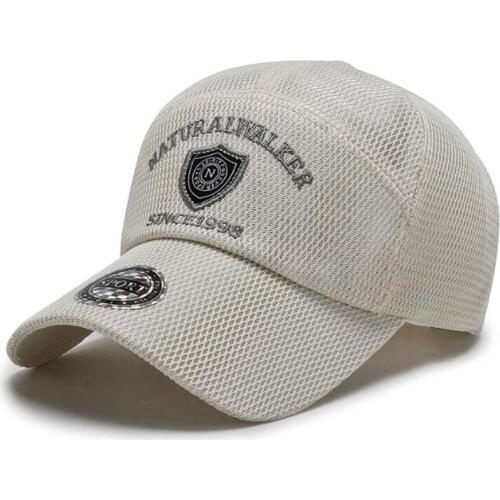 New Summer Womens Hat Mesh Cap Men Breathable Baseball Caps Snapback Cap Adjustable Size Letter Embroidery Couples Sports Cap