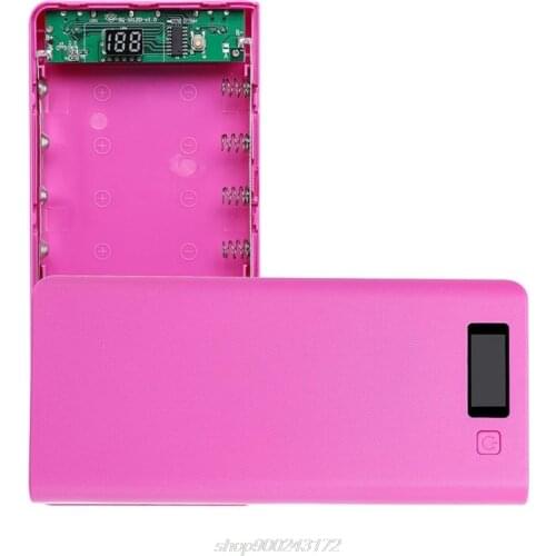 No Battery) Dual USB 8x 18650 Batteries DIY Power Bank Box Holder Case Charger Power Adapter For Mobile Phone M29 21 Dropship