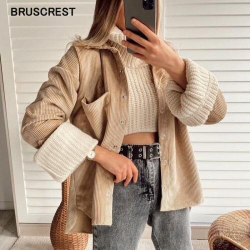 BRUSCREST Women's Corduroy Shirts