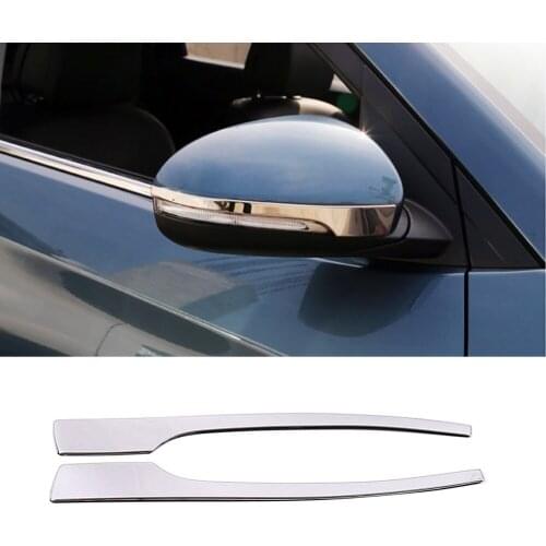 For Hyundai Tucson 2015-2019 Side Rear View Mirror Cover Trim Bezel Cover Trim Car Stainless Steel Decorative Sticker