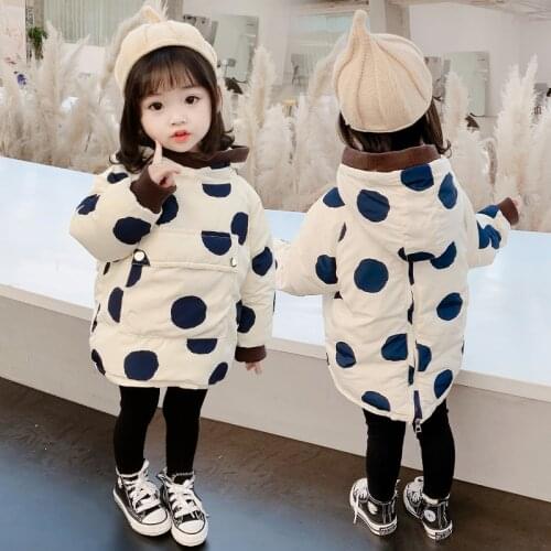 New Baby Girls Winter Spring Down Light Warm Thicken Jacket Coat Long Sleeve Two Wear Formal Party Kids Fur Collar Outwear