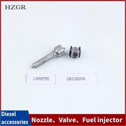 HZGR Injector Repair Kit 28239294 control Valve+L096PBD common rail Nozzle for injector EJBR00201Z EJBR00101Z