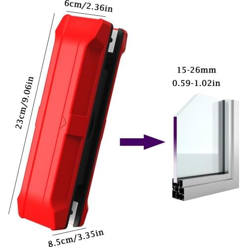 Magnetic Window Glass Cleaner Brush Tool Window Wipe Double Side Magnetic Glass Brush For Washing Household Cleaning Accessorie