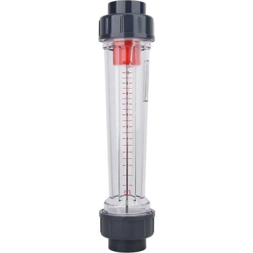 LZS-40 Plastic Tube Flowmeter Liquid Flow Rate Gauge Water Rotameter Flow Measuring Instruments Water Testing Meter Tube 50mm