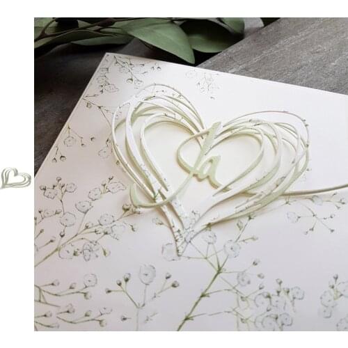 Miss Vintage 2021 New Arrival Heart Metal Cutting Dies DIY Scrapbooking Carbon Sharp Craft Die Photo Invitation Cards Decoration
