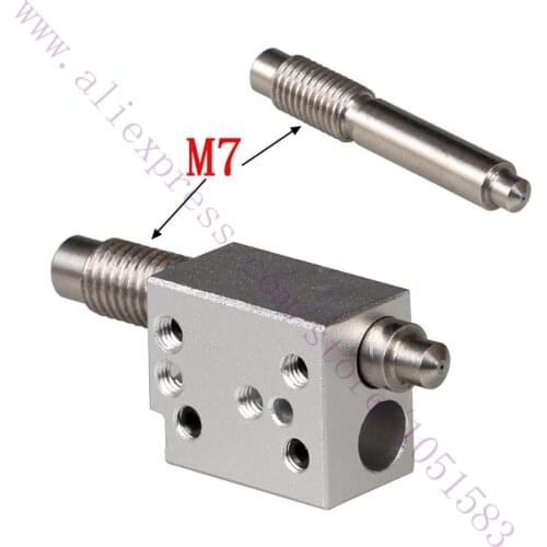 Newest 3D Printer Integrated Heatbreak &Nozzle with Special Heating Block for 1.75mm V6 J-head Hotend Bowden Heatsink Use