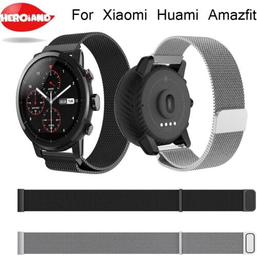 22mm Universal Milanese Loop band for Samsung Gear S3 Classic/S3 Frontier/galaxy watch 46mm Adjustable Stainless Steel Strap