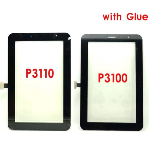 7 inch Black white For Samsung Galaxy Tab 2 7.0 P3100 P3110 Touch screen panel digitizer Lcd parts Replacement Tablet PC