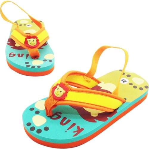 Children Slippers Boys Flip-flops Summer Sandals Cartoon Waterproof Beach Shoes Baby Boys Girls Home Shoes Kids Shoes 2 3 4 5 7y
