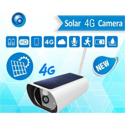 SmartYIBA 1080P HD Wireless Ultra Low Power 4G Solar Camera 4G SIM Security Surveillance Camera Waterproof Network Camera