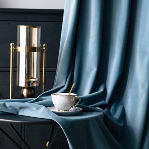 Modern Solid Color Blackout Curtains For Living Room Window Curtains For Bedroom Curtains Fabrics Drapes Blinds Thick