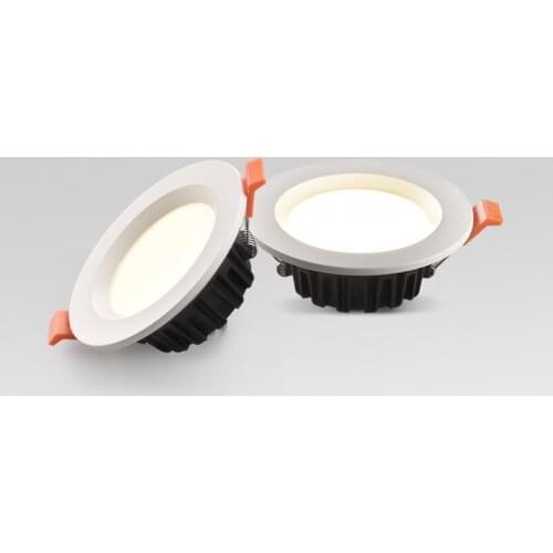 LED Recessed Downlight with LED Driver 3W 5W 7W 12W Dimmable 110V 220V Ceiling Lamp COB Spotlight Pure White For Indoor Lighting