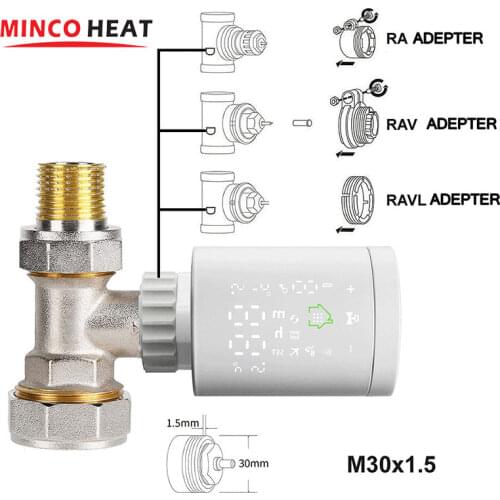Smart Radiator Tuya Smart Actuator ZigBee3.0 Actuator Programmable Thermostatic Radiator Valve Temperature Controller Radiator