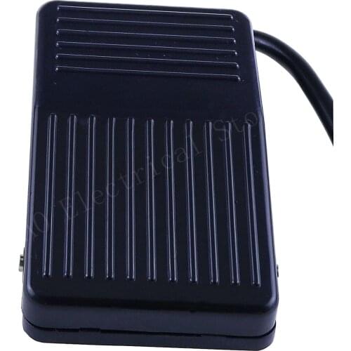TFS-01 SPDT NO NC Antislip Plastic Momentary Power Foot Pedal Switch w 2M electric wire