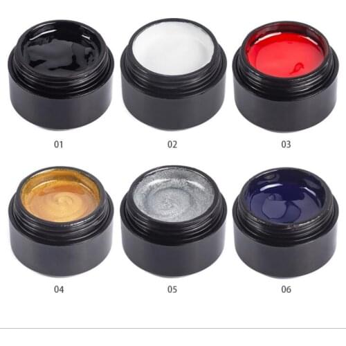 Solid painting gel Color Semi Permanent Base Top Need UV LED Lamp For Manicure Hybrid Nail Gel