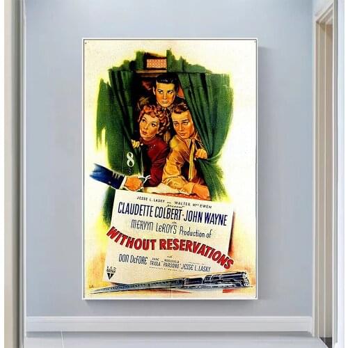 V0914 Without Reservations Vintage Classic Movie Wall Silk Cloth HD Poster Art Home Decoration Gift