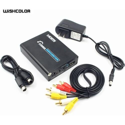 Wishcolor H28 HDMI Video Converter AV + S-VIDEO To HDMI Converter For DVD Set-Top Box HD Player Game Console