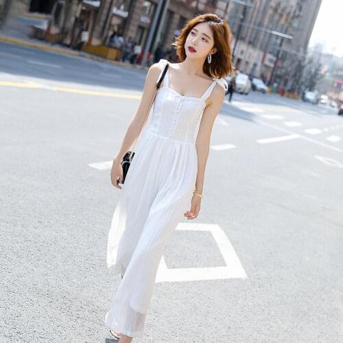 High Quality Fashion Sexy Srtapless Jumpsuits Women Summer Sleeveless Casual High Waist Jumpsuit Playsuit Romper Overalls Y272