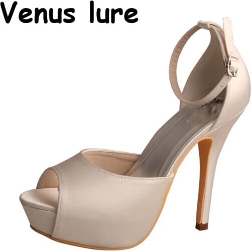 23 Colors Womens Platform High Heels Size 8 Wedding Sandals with Ankle Strap