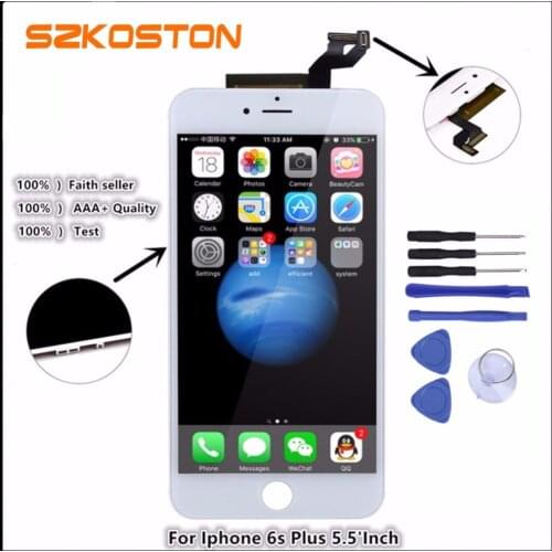 SZKOSTON Quality LCD Display for iPhone 6 6s 6 plus 6s plus LCD display Touch Screen Digitizer Assembly 100% Tested With Tool