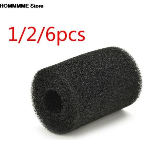 1/2/6 PCS Black Fish Tank Black Filter Biochemical Cotton Foam Pads Bio-Sponge Reusable Aquarium Filter Sponge