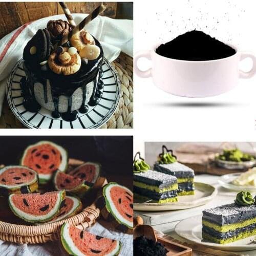 20/50g Edible Black Bamboo Charcoal Powder Cosmetic Ingredients Food DIY B85C