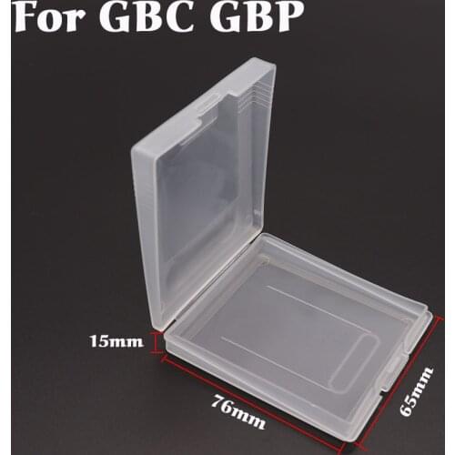 5pcs/lot White Plastic Game Card Cartridge Cases Boxes For Game Boy GBC Accessories 7.2cmX6.5cm