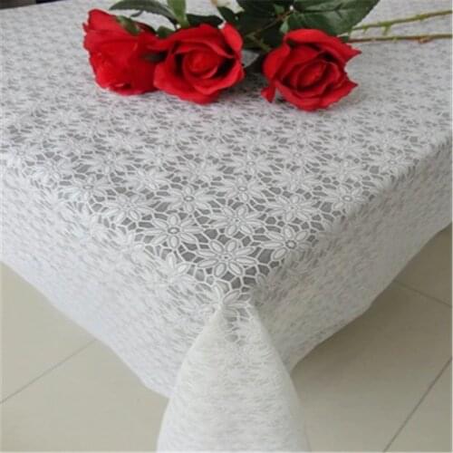 Free Shipping 010 White Natural Cheap 136x290cm PVC Tablecloth Tea Cup Mat Cover Runner Water Oil Proof Dining Kitchen Antependi