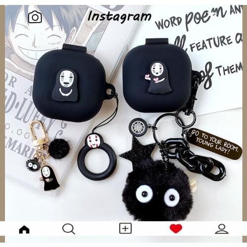 Cover for Samsung Galaxy Buds Live Case Shell Accessories anti-drop Shockproof Soft silicone Earphone Protector With Keychain