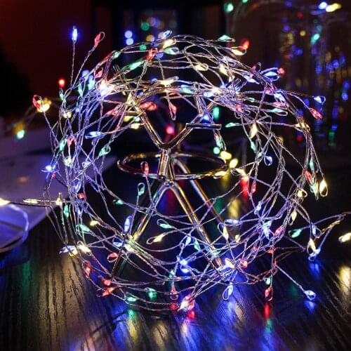Holiday Party Decor Light String LED colorful Ball Fairy String Light Wedding Party Outdoor Decor Lamp