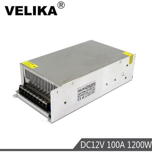DC12V Power Supply 100A 1200W Switch Power Adapter Driver Transformers 220V 110V AC to DC 12V SMPS For Led Light Lamp 3D Printer