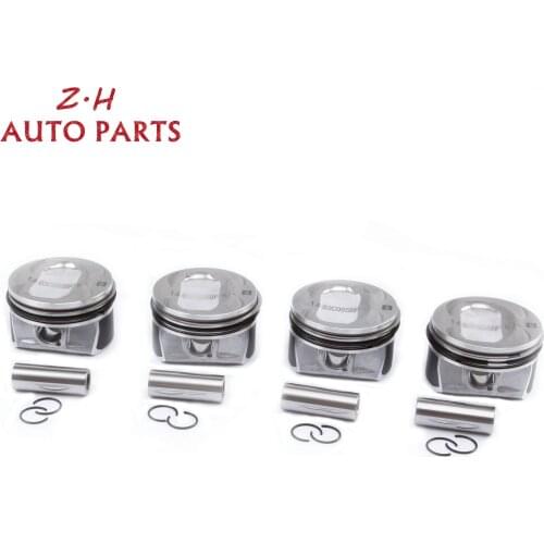 1.4TSI Oversize Pistons & Piston Rings Kit 76.51+0.5MM 19MM For VW CC Golf Jetta Passat GTI Tiguan Audi A1 Skoda Seat 03C198151B