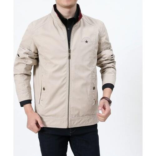 Spring Autumn Jacket Men Double Sides Wear Casual Cotton Military Jacket Plus Size M-4XL Windbreaker Coat Men Chaquetas Hombre
