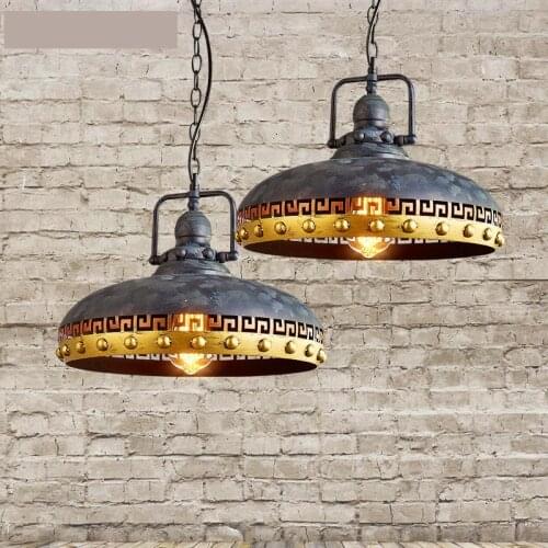 Loft Retro Industrial Wind Creative Personality pendant lamp Retro Industrial Wind Simple Living Room E27 pendant light