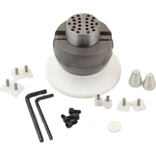 Mini Engraving Ball Vise With 15 Piece Attachment Diamond Stone Ring Setting Tools